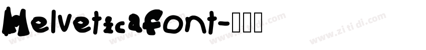 Helvetica font字体转换